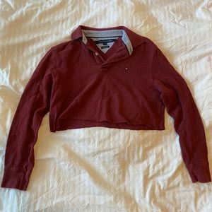 Tommy Hilfiger Cropped Collared Shirt